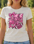 Pink Out Football T‑Shirt – Breast Cancer Awareness Game Day Tee