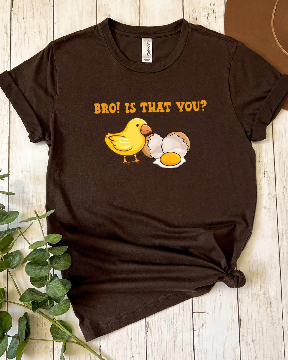 Funny Chick & Egg “Bro! Is That You?” Graphic Tee